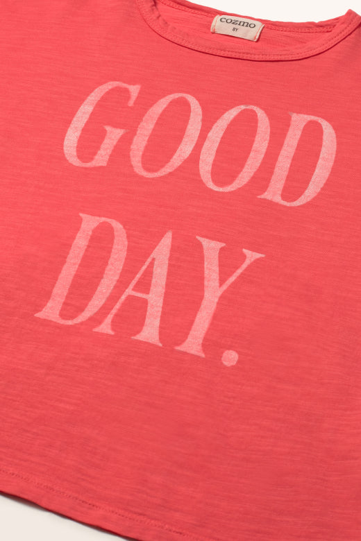 COZMO T-Shirt, good day/tomate | cozmo - toietmoi-laboutique