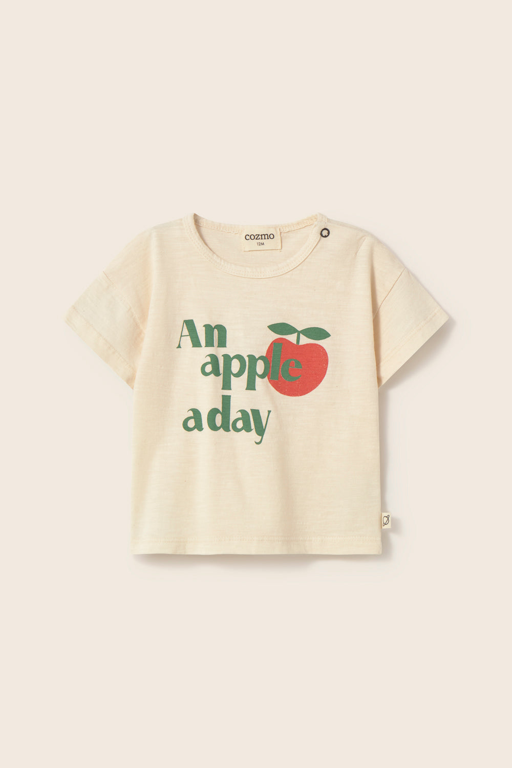 COZMO Baby T-Shirt, an apple a day | cozmo - toietmoi-laboutique
