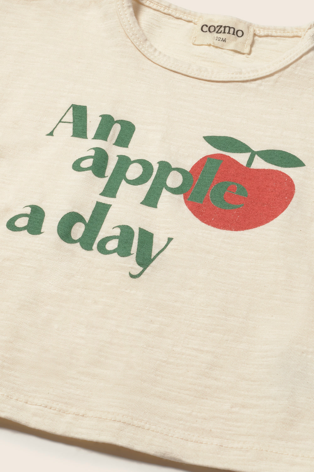 COZMO Baby T-Shirt, an apple a day | cozmo - toietmoi-laboutique