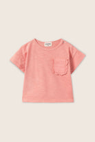 COZMO Baby T-Shirt mit Brusttasche, rosa | cozmo - toietmoi-laboutique