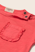 COZMO Baby T-Shirt mit Brusttasche, tomate | cozmo - toietmoi-laboutique
