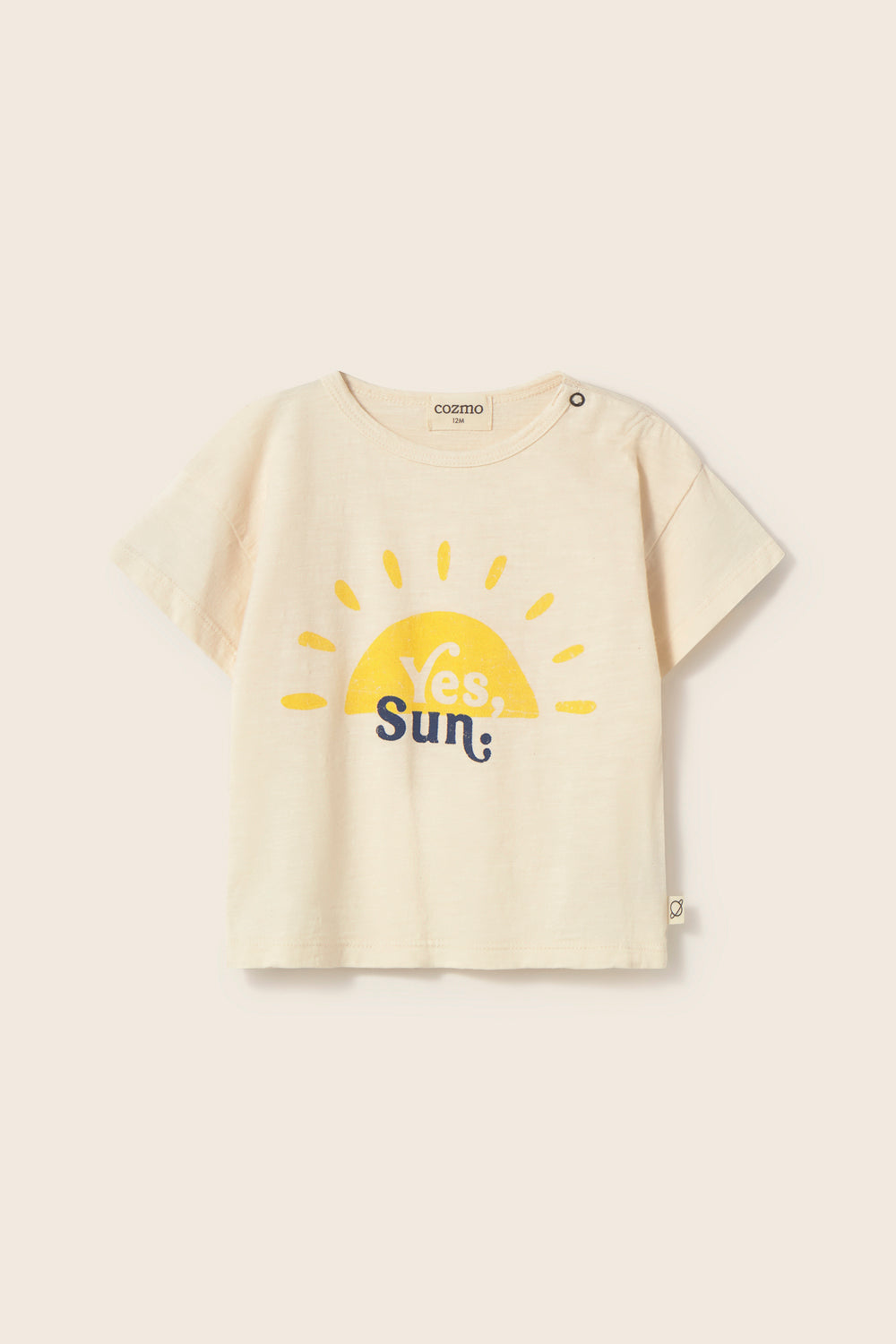 COZMO T-Shirt, yes sun/ecru | cozmo - toietmoi-laboutique