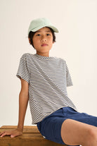 COZMO T-Shirt, weiss/navy gestreift | cozmo - toietmoi-laboutique