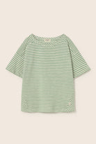 COZMO T-Shirt, grün/weiss gestreift | cozmo - toietmoi-laboutique