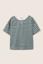 ENEAK269s6, blue green-striped terry cloth | cozmo - toietmoi-laboutique