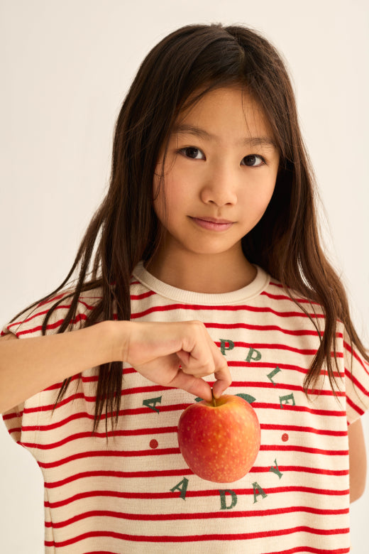 COZMO T-Shirt, weiss/rot/Apfel | cozmo - toietmoi-laboutique
