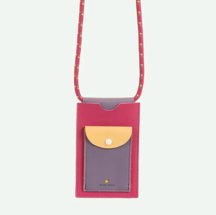Handytasche / phone pouch "gymnastic pink" - lila/rosa | Sticky Lemon - toietmoi-laboutique