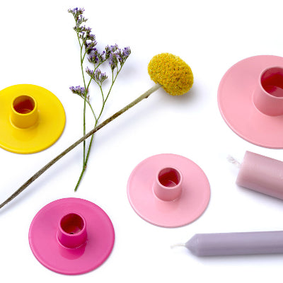 Mini Kerzenhalter POP, hellrosa | fidea DESIGN - toietmoi-laboutique