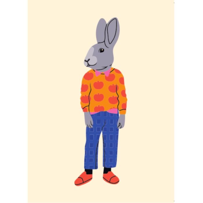Postkarte, Mr. Osterhase | marmelade-shop - toietmoi-laboutique