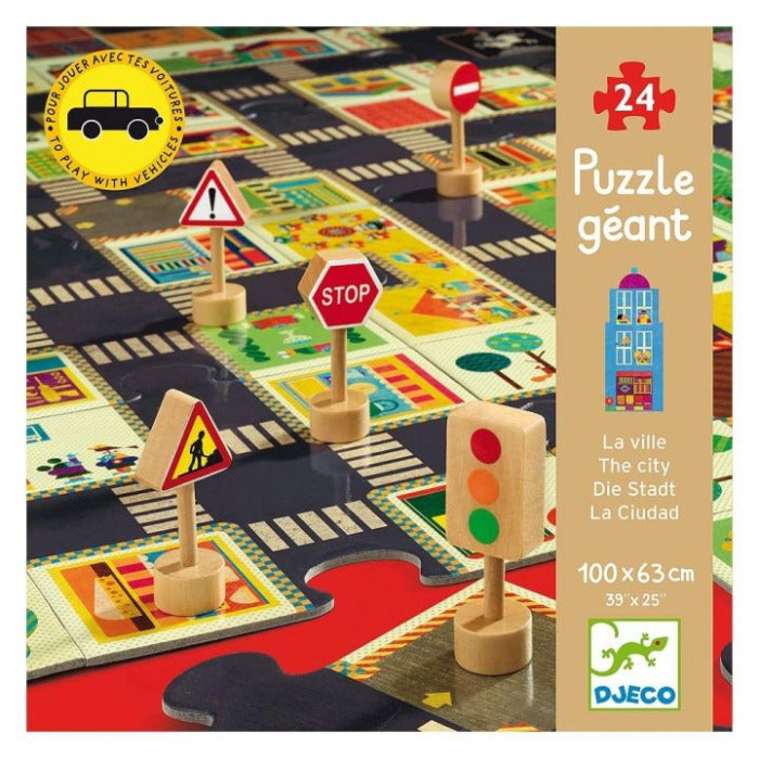 Riesenpuzzle, Die Stadt | djeco - toietmoi-laboutique