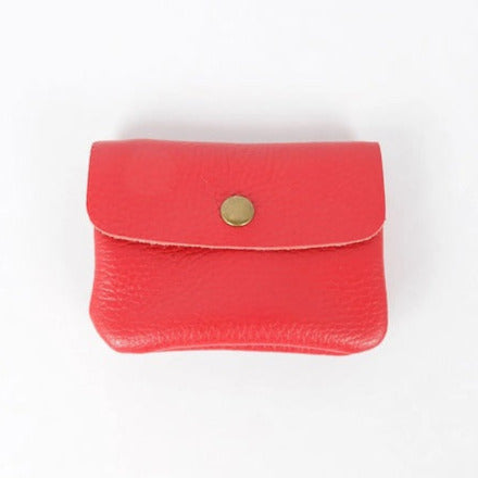 Kleines Portemonnaie aus Leder, rot | Maison Fanli - toietmoi-laboutique