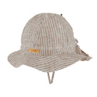 Sonnenhut Leinen, sand/gestreift | pure pure - toietmoi-laboutique