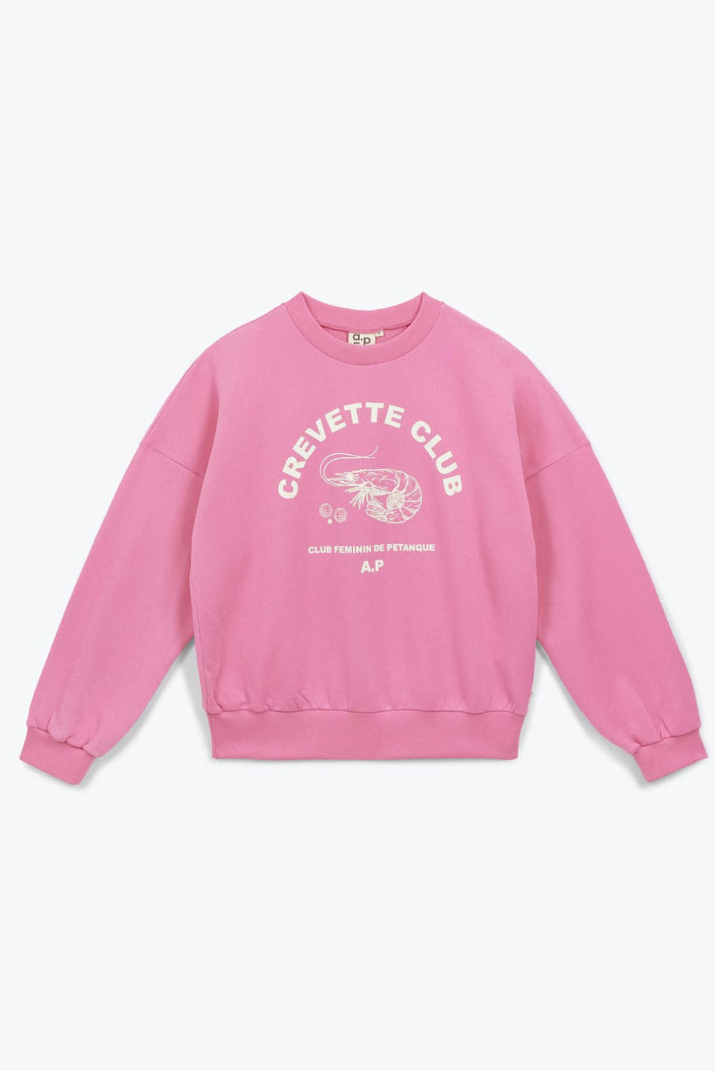 Sweatshirt, pink/CREVETTEN CLUB | Arsène & les pipelettes (Damen) - toietmoi-laboutique
