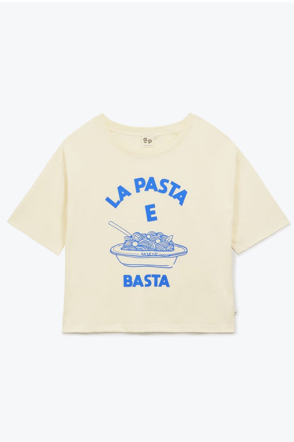 T-SHIRT FEMME PASTA E BASTA E26WT08 T-Shirt, ecru/Pasta e Basta ecru/blau | Arsène & les pipelettes (Damen) - toietmoi-laboutique