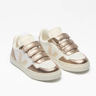 Veja-Sneaker, V-90 Leather White Sable Bronze | VEJA - toietmoi-laboutique