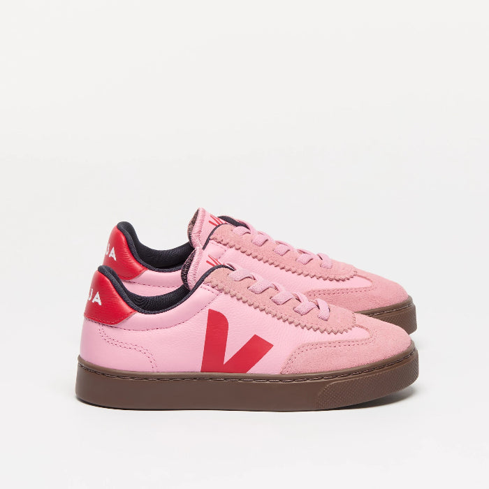 Veja-Sneaker, Volley Leather Guimauve Pekin Bark | VEJA - toietmoi-laboutique