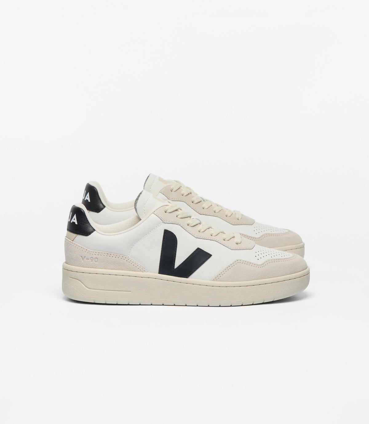 Veja Damen V-90, white_black | VEJA - toietmoi-laboutique
