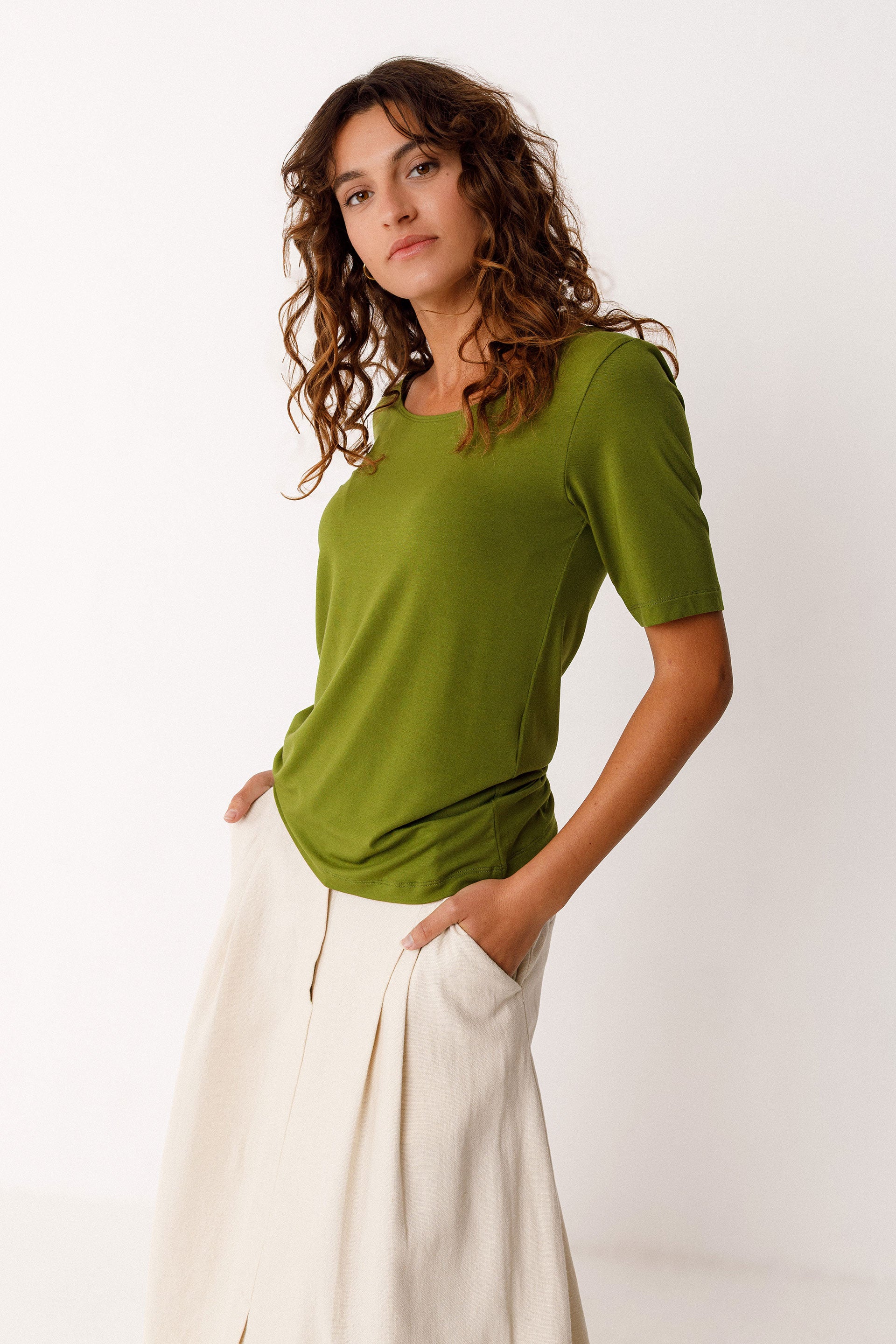 Shirt ZUR-12, grün | SKFK - toietmoi-laboutique