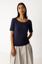 Shirt ZUR-12, navy | SKFK - toietmoi-laboutique