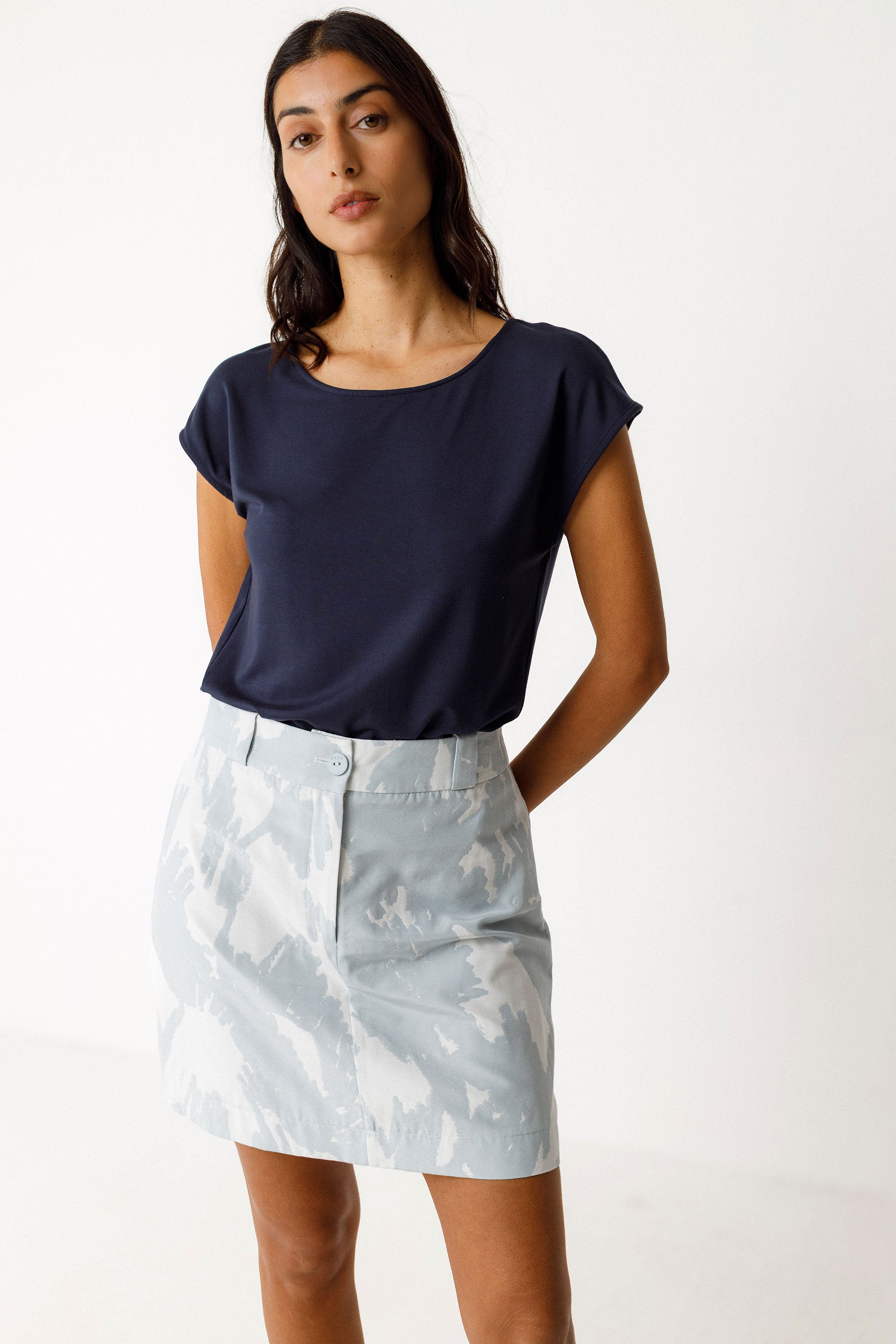 Shirt, ZUR-9, navy | SKFK - toietmoi-laboutique