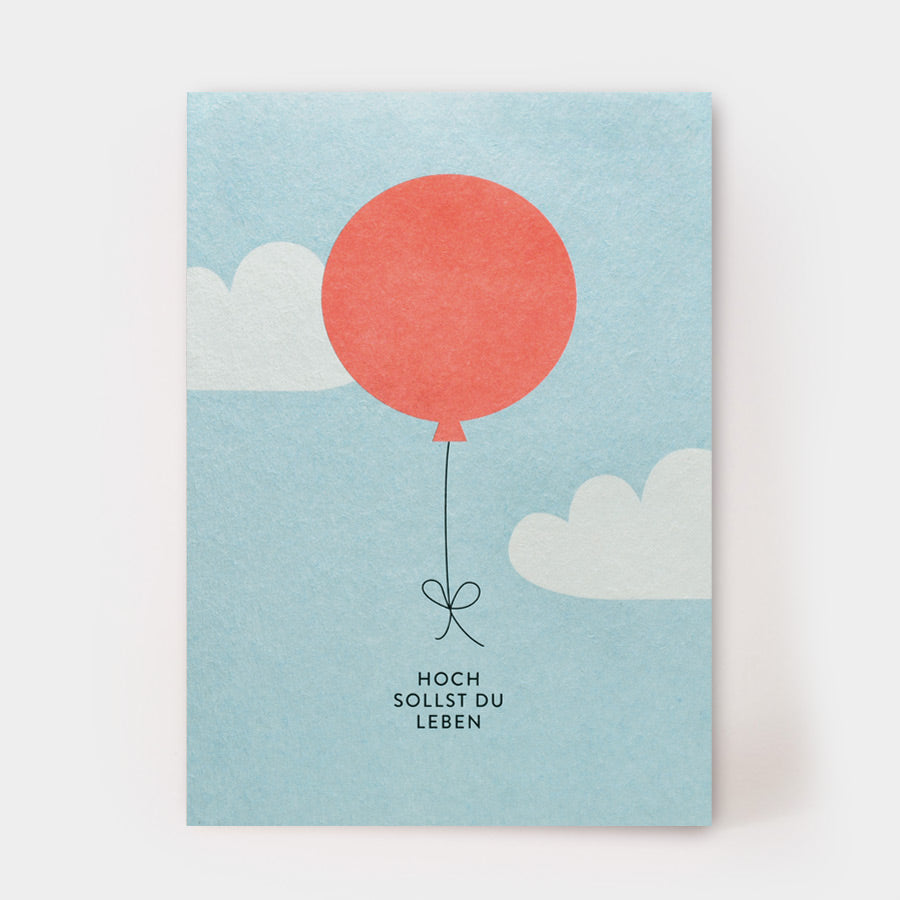 Postkarte - Hoch sollst du leben | Kartenmarie - toietmoi-laboutique
