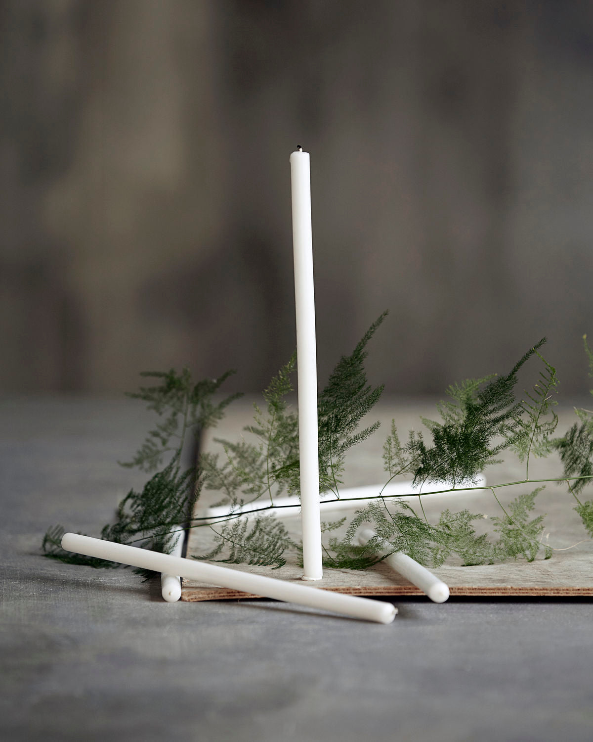 Dünne Kerzen, weiss – toietmoi-laboutique