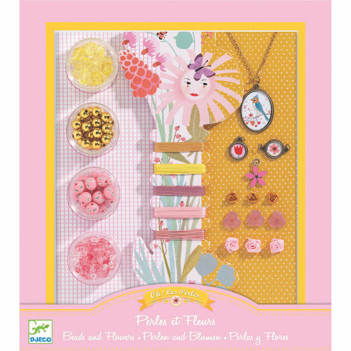 Schmuckset - Perlen und Blumen | djeco - toietmoi-laboutique