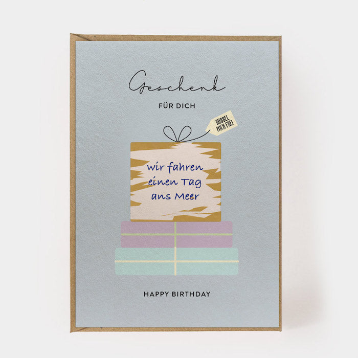 Rubbelkarte - Geschenk für Dich | Kartenmarie - toietmoi-laboutique