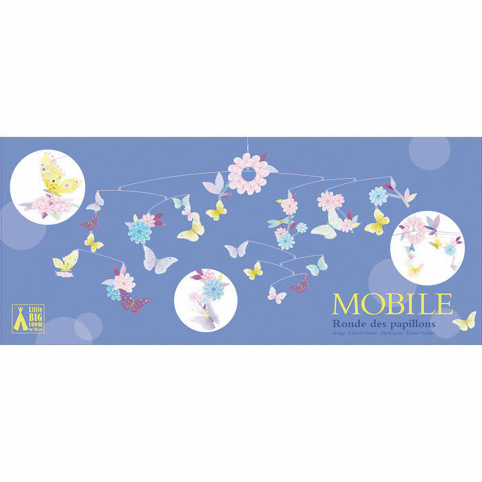 Mobile, Schmetterlinge mit Blumen | djeco - toietmoi-laboutique