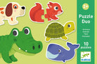 Puzzle Duo Tiere | djeco - toietmoi-laboutique