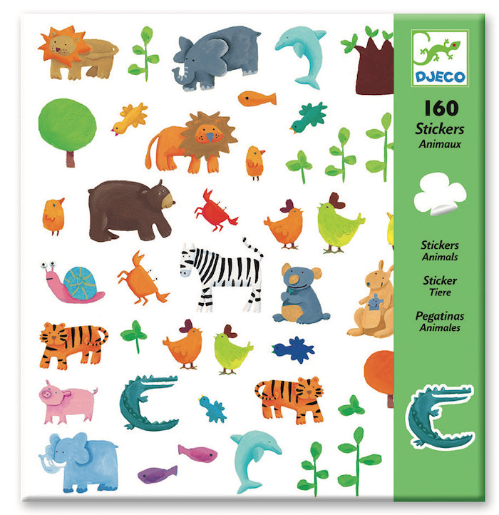 160 Sticker, Tiere | djeco - toietmoi-laboutique