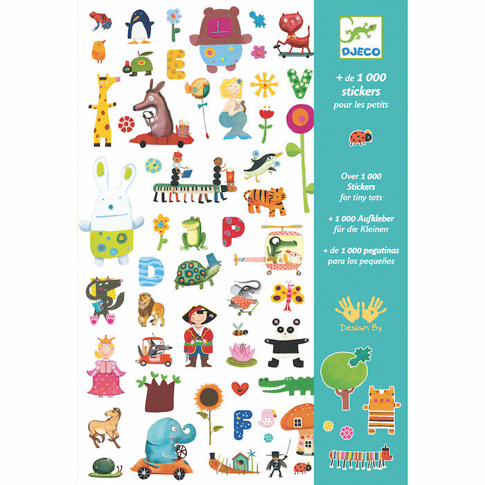 1000 Sticker für die Kleinen | djeco - toietmoi-laboutique