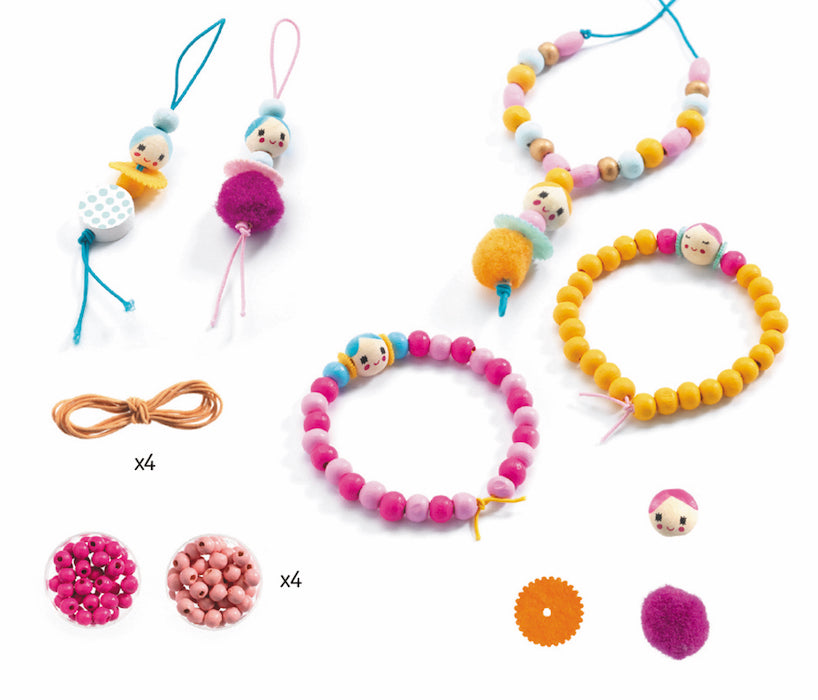 Perlen und kleine Mädchen | djeco - toietmoi-laboutique