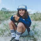 Baseball-Cap, sturmblau/weiss/grau | Lil' Boo - toietmoi-laboutique