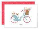 Klappkarte mit Couvert, Danke - Blumen / Velo | MIAO Papeterie - toietmoi-laboutique