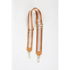Taschen-Gurt, caramel/gold gestreift | Maison Fanli - toietmoi-laboutique