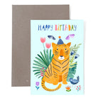 Grusskarte mit Umschlag - Happy Birthday Tiger | Frau Ottilie - toietmoi-laboutique
