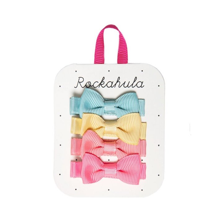 4 Haarschleifchen, bunt | Rockahula - toietmoi-laboutique