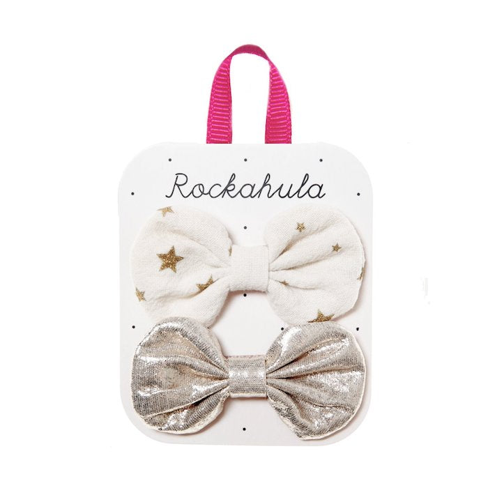 2 Haarspangen, Schleifchen Sterne | Rockahula - toietmoi-laboutique