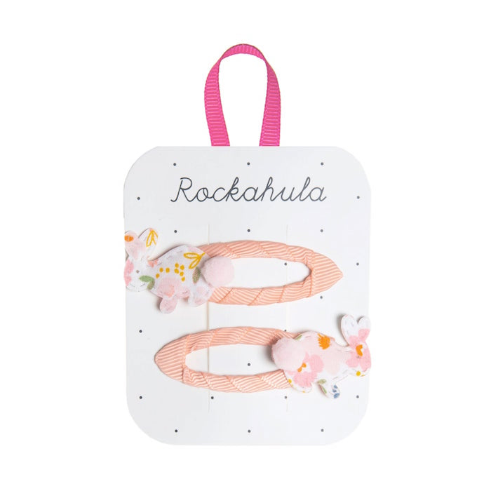2 Haarspangen, Hase/Blümchen | Rockahula - toietmoi-laboutique