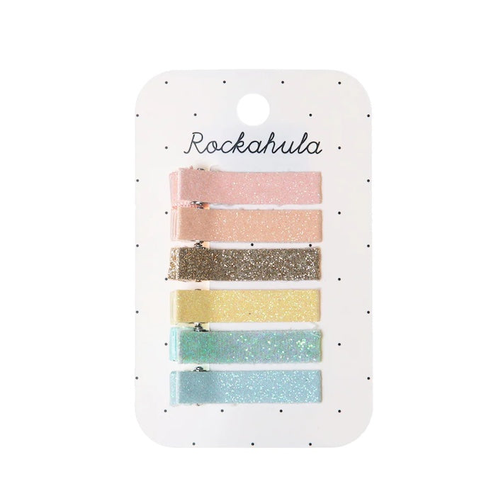 Haarklips, Glitzer pastel | Rockahula - toietmoi-laboutique