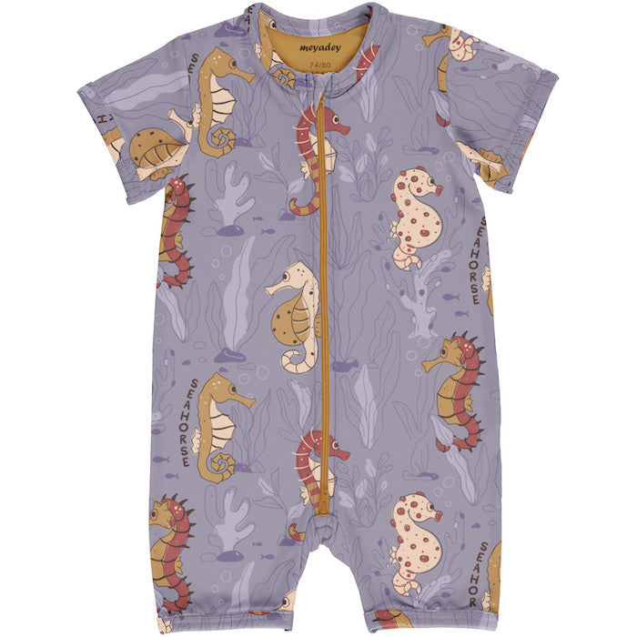 Beachbody, lila mit Seepferdchen | Meyadey - toietmoi-laboutique