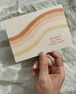 Postkarte - good vibes | Anna Cosma - toietmoi-laboutique