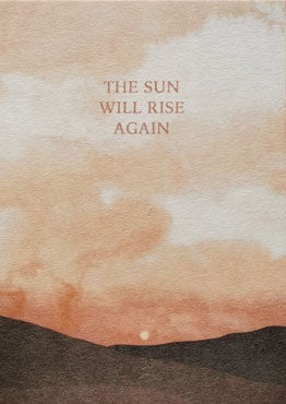 Postkarte - the sun will rise again | Anna Cosma - toietmoi-laboutique