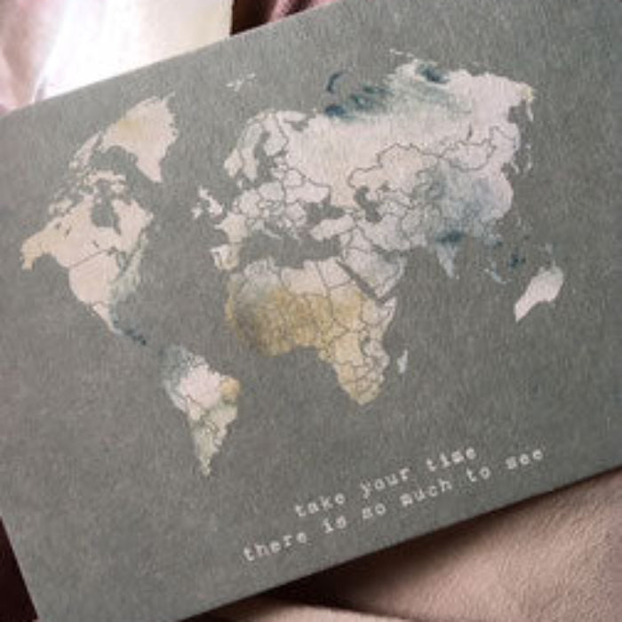 Postkarte - take your time | Anna Cosma - toietmoi-laboutique