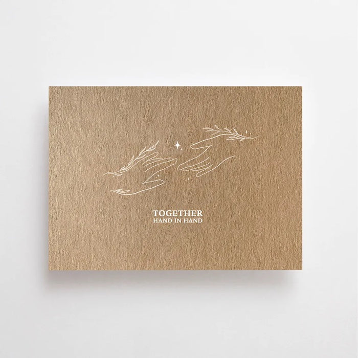 Postkarte - together hand in hand | Anna Cosma - toietmoi-laboutique