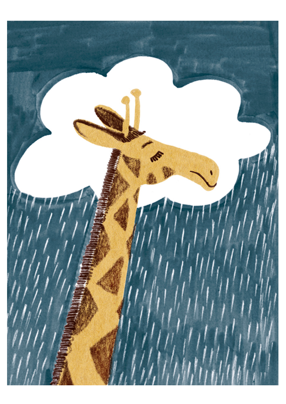 Postkarte Giraffe | Schöne Grüsse - toietmoi-laboutique