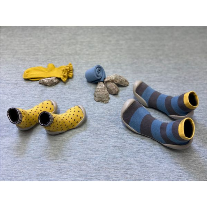 Finken, blau/grau/gelb gestreiftCollégien | Collégien - toietmoi-laboutique