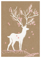 Postkarte Hirsch | Schöne Grüsse - toietmoi-laboutique
