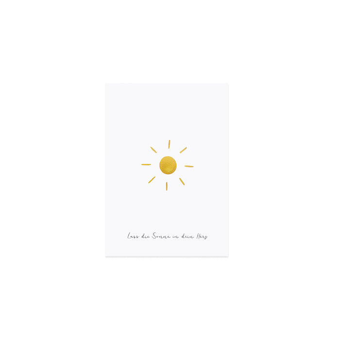 Postkarte - Lass die Sonne in dein Herz | Eulenschnitt - toietmoi-laboutique